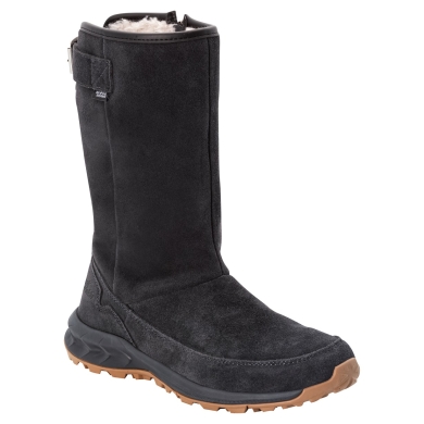 Jack Wolfskin Winterstiefel Queenstown Texapore (Lederstiefel, seitlicher Reißverschlus) phantomgrau Damen